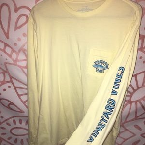 yellow vineyard vines long sleeve